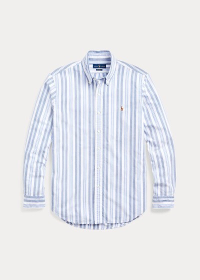 Men's Polo Ralph Lauren Classic Fit Striped Shirts | 683517KHB